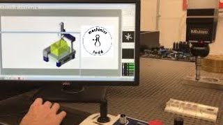 Mitutoyo CMM CNC programming with Manual Alignment [upl. by Hahseram]