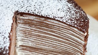 Chocolate Crepe Cake [upl. by Deacon]