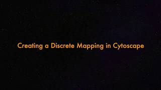 Cytoscape Tutorials Creating a Discrete Mapping [upl. by Maje]