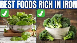 FOODS RICH IN IRON  17 Foods That Are High In Iron [upl. by Nickolas]