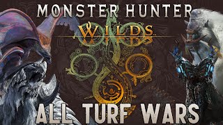 Every Monster Hunter Wilds Turf Wars  Part 1 [upl. by Einhpad]