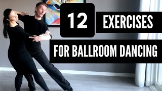 12 Practice Exercises for Ballroom dancing [upl. by Gniy]