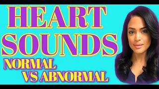 HEART SOUNDS NORMAL VS ABNORMAL AUDIO [upl. by Pulchia529]