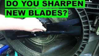 Should you Sharpen New Lawn Mower Blades [upl. by Aspasia881]