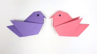 How to Make an Easy Origami Bird  DIY Paper Bird Tutorial [upl. by Scales]