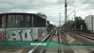 Führerstandsmitfahrt SBahn Berlin S3 Ostbahnhof  Erkner [upl. by Venator]