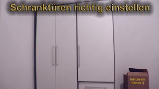 Schranktüren richtig einstellen [upl. by Riana]