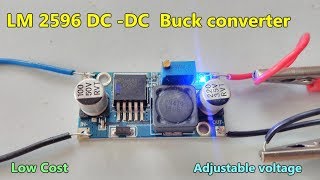 LM 2596 DC DC Buck converter  Adjustable step down module  specifications Application [upl. by Tito]