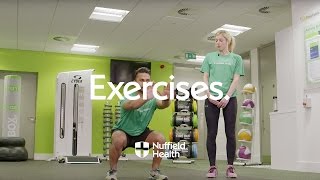 How To Jump Squat  Nuffield Health [upl. by Annawad]