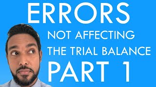 Error correction part 1  Errors NOT affecting the agreement of the trial balance  CSEC PoA [upl. by Asirrak]