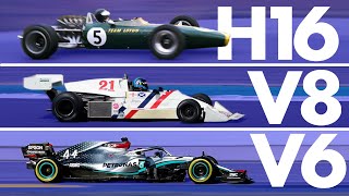 The Incredible Evolution of Formula 1 Engines  Track Evolution [upl. by Ori]