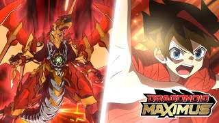 Bakugan Dragonoid EVOLUTION Maximus Epic Battle Bakugan Battle Planet [upl. by Dnomyar]