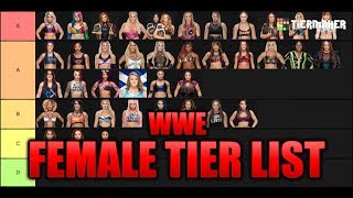 WWE Female Wrestlers Tier List [upl. by Kalikow46]