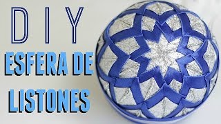 COMO HACER UNA ESFERA DE NAVIDAD FACIL Y BARATA DIY PATCHWORK CHRISTMAS ORNAMENT [upl. by Quent825]