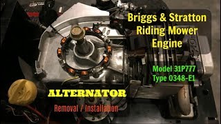 Briggs amp Stratton Engine  Alternator and Voltage Regulator Replacement [upl. by Ibocaj]