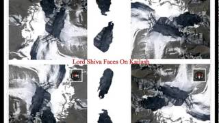 Shiva Face On Mount Kailash from NASA 2016 satellite view of Google Map [upl. by Palermo48]