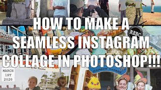 Seamless Instagram Swipe Collage  TUTORIAL [upl. by Ebner]