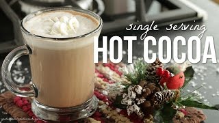 How to Make Hot Cocoa Hot Chocolate For One Recipe [upl. by Ryan]