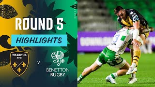 Dragons RFC v Benetton  Highlights  Round 5  URC 202425 [upl. by Wheeler]