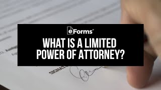 What is a Limited Power of Attorney [upl. by Quirita]