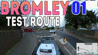 BROMLEY DRIVING TEST ROUTE  WITH COMMENTARY  EP 1 [upl. by Yaakov]