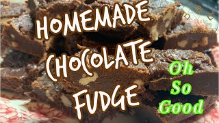 Homemade Chocolate Fudge Using Cocoa Powder [upl. by Eidoow]