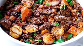 Beef Bourguignon  Slow Cooked to Perfection [upl. by Olvan]