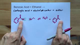 Benzoic Acid  Ethanol   Ethyl Benzoate  Water [upl. by Kcirreg]