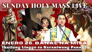 CATHOLIC CHURCH LIVE MASS TODAY  JAN 26 SUNDAY MASS ONLINE  REV FR DOUGLAS BADONG [upl. by Adair]