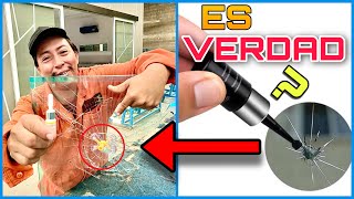 DESMINTIENDO el video de REPARACIÓN de VIDRIOS ROTOS [upl. by Elamor]