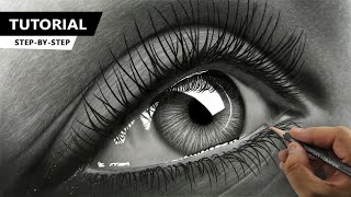 How to Draw Hyper Realistic Eye  Tutorial for BEGINNERS [upl. by Domash]