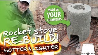 How To Make A Concrete And Perlite Rocket Stove [upl. by Novonod407]