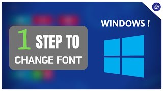 How to Change the Default Font in Windows  Easy Tutorial [upl. by Adna]