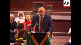 South Africa  Memorial Service For Joe Slovo [upl. by Tristan]