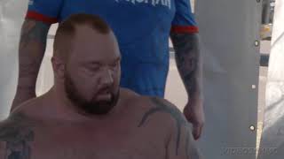 Hafthor bjornsson explain why this face is paralyzed [upl. by Etteval]