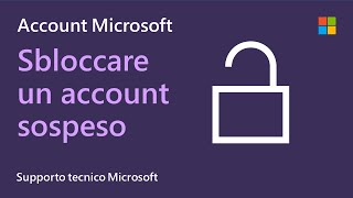 Come sbloccare un account Microsoft sospeso  Microsoft [upl. by Ardnal]