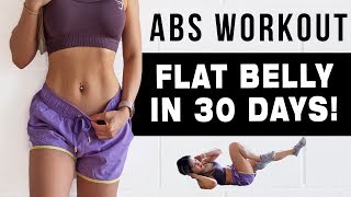 10 Mins ABS Workout To Get FLAT BELLY IN 30 DAYS  FREE WORKOUT PROGRAM [upl. by Grefer]