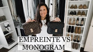 LOUIS VUITTON POCHETTE METIS  EMPREINTE VS MONOGRAM  WHICH SHOULD YOU PURCHASE FIRST [upl. by Balthazar]