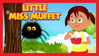 LITTLE MISS MUFFET  English Poem For Kids  Nursery Rhymes [upl. by Anitnuahs]