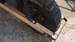 DIY solid wheelbarrow tire life hack [upl. by Latreshia551]