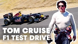 Tom Cruise test drives Red Bull Racing F1 car [upl. by Oicafinob]