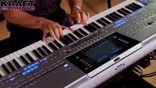 Kraft Music  Yamaha Tyros5 Demo with Peter Baartmans [upl. by Grimbald]