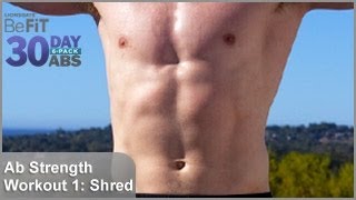 Ab Strength Workout 1 Shred  30 DAY 6 PACK ABS [upl. by Mateya]