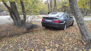 BMW E46 330d Straight pipe Exhaust Rev Limiter [upl. by Sidwell]