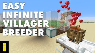 Easy Infinite Villager Breeder For Minecraft Tutorial [upl. by Iaj654]