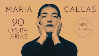 Maria Callas  90 Opera Arias Carmen Norma Tosca Traviata Butterfly NEW MASTERING Ctrec [upl. by Erret]