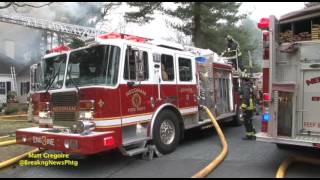 Fire consumes Needham Ma home [upl. by Irma]