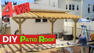 DIY Patio Roof  HANDYBROS [upl. by Etnemelc]