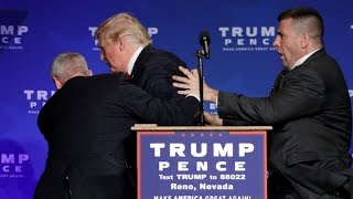 Donald Trump rushed off stage during rally in Nevada [upl. by Leanne]