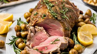 The Best Garlic and Herb Roasted Leg of Lamb Recipe [upl. by Esiahc]